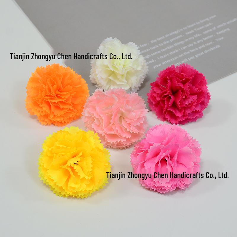 Small 5cm Carnation Flower Wreath Pendant DIY Material Pack - Festival Decoration