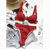 Hohe Taille Bikini Push-Up Badeanzug Weibliche Bikini Set Sexy Frauen Bademode Biquini Badeanzug Badeanzüge Bademode