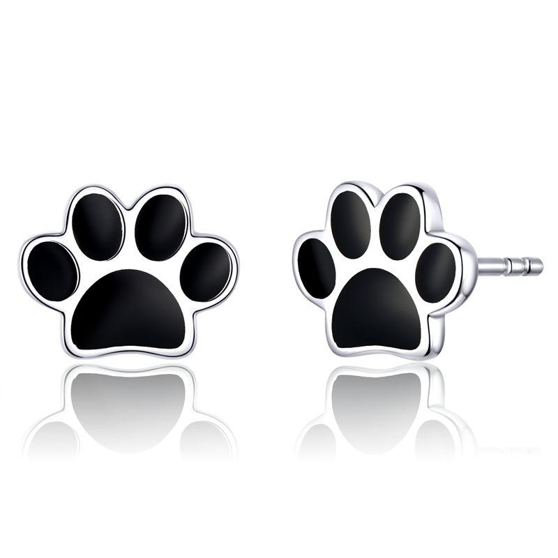 WOSTU 925 Silver European Simple CZ Ear Buckles Heart Hoop Earrings for Women Wedding Gift Minimalism Jewelry E737