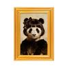 Animal Photo Frame Refrigerator Magnet 3D Wooden Vintage Frame Decorative Fridge Magnet Home Office Whiteboard Locker Decor