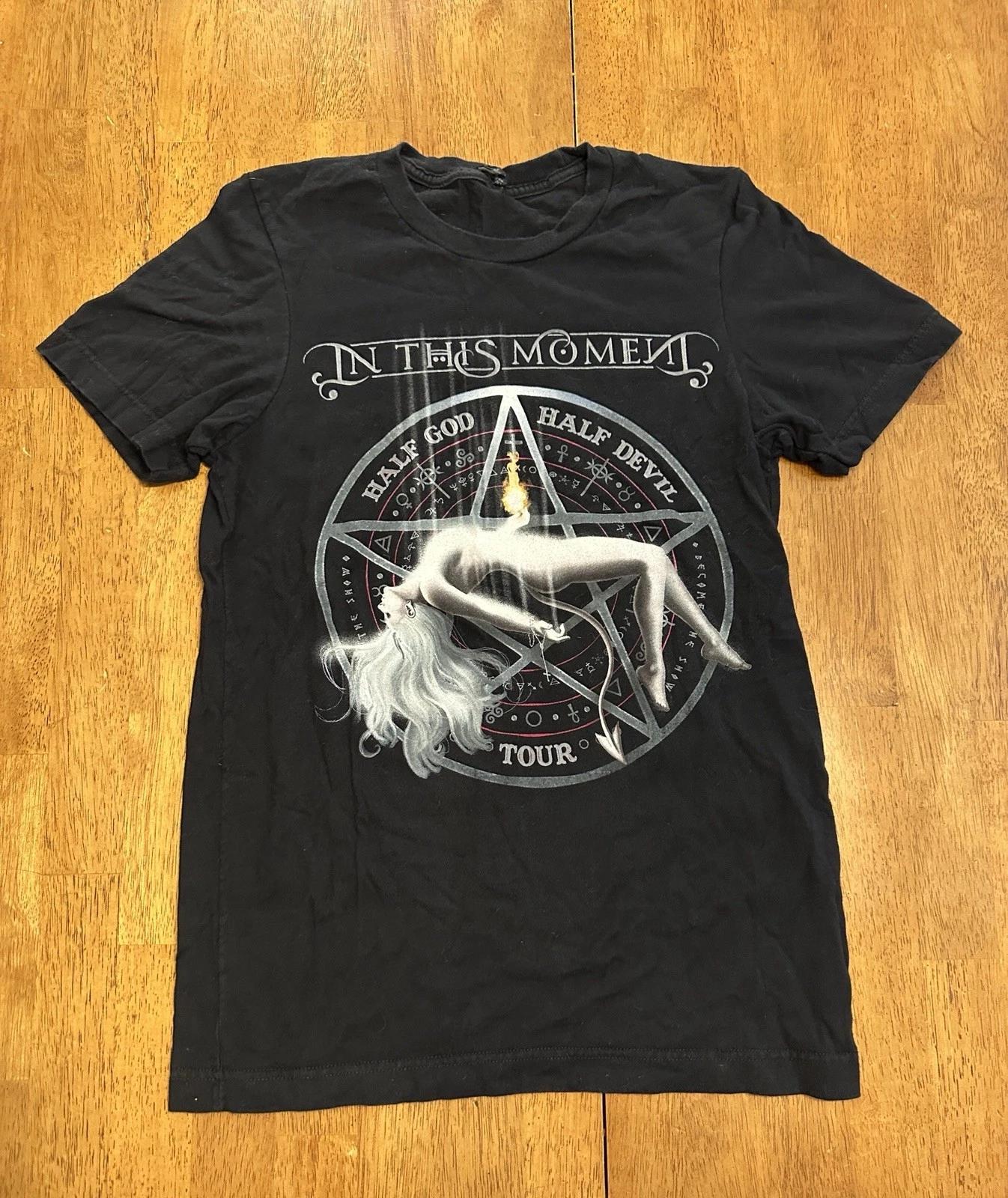 In This Moment Tour T Shirt Small Band Half God Half Devil Graphic 3XL
