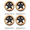 4pcs RC Wheel Rims 2.2in CNC Machining Aluminum Alloy RC Wheel Rims for TRX4 for SCX10 for 1/10