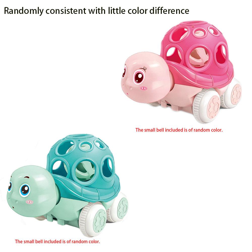 Baby Toy Car Rattle Roll Cars for Toddler 1-3 Press and Go Car Friction Powered Truck Soft Rattles for Babies Girl Birthday Gift