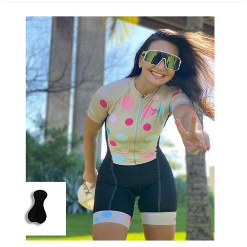 Spring and Summer Short-sleeved Onesie Cycling Suit Women's Road Cycling Suit Competition