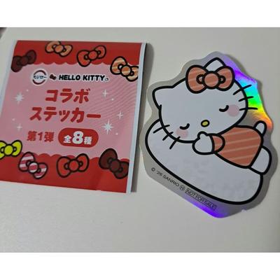 Наклейка Sushiro в коллаборации с HELLOKITTY