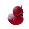 Devil Elements Cute Duck Figurines Mysterious Goth Duck Statue Lil' Devil Ducky  Indoor Sculpture