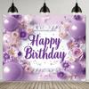 1Pcs Happy Birthday Backdrop Featuring Decoration Background Winter Backdrop Decorations For Photo Studio Photo Booth Christ