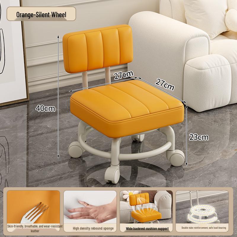 Kompakter Rollhocker mit Schwenkrädern – Ideal für Zuhause, Beauty oder den Gelegenheitsgebrauch