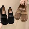 Modeschuhe für Damen Großhandel Braune Lässige Ballerinas Damenschuh Mode Wildleder Slipper Weiche Sohle Rutschfest Feminino Zapatos Mujer