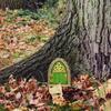 Elf Fairy Door Miniature Garden House Decor Tree Doors Miniature Yard Art Wooden Sculptures Mini Home Garden Doors Ornaments