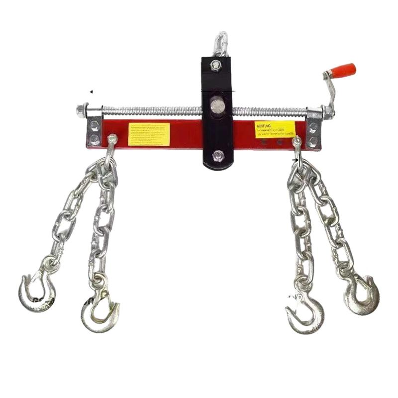 Engine Hoist Bracket with Chain Support Adjustable Load Leveler Crane Accessory for Garage and Workshop