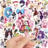 50 Cute Anime Girl Stickers – Waterproof for Journals, Luggage, and Bottles