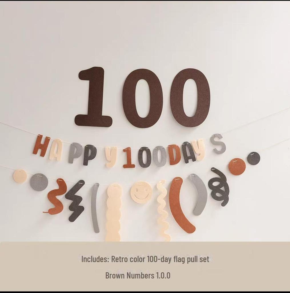 Minimalist Baby Photo Props for Milestones: Newborn, 100 Days, and First Birthday
