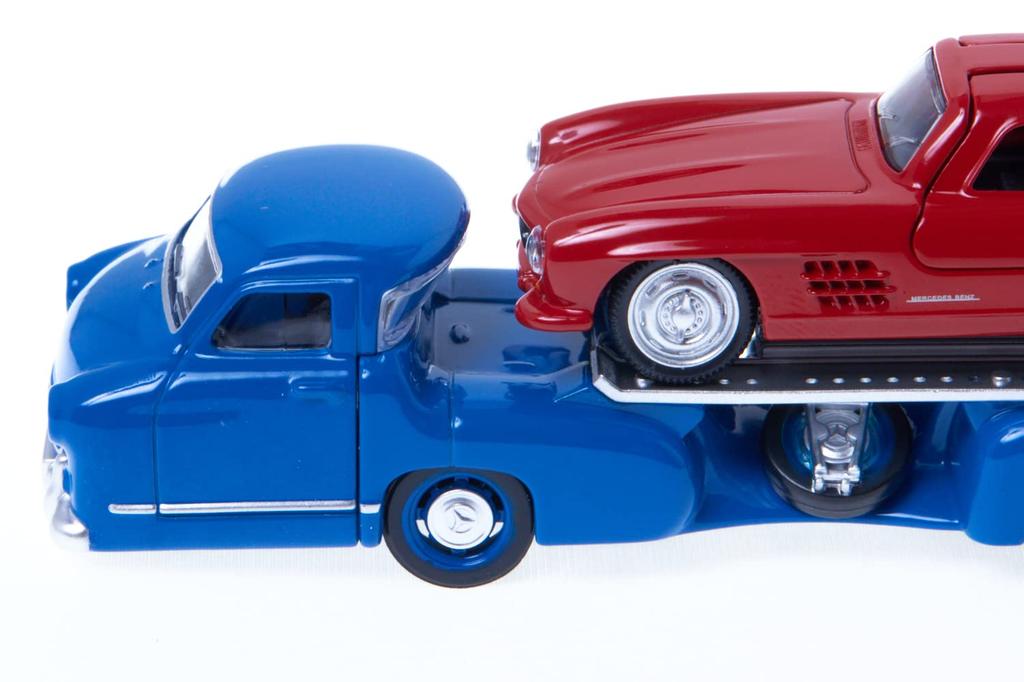 NOREV Mini Car Mercedes Benz Transporter Benz 300SL Set 1/64 [Item]