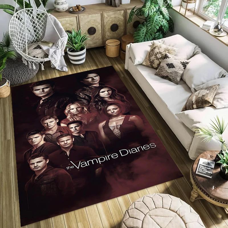Blood Desire: Vampire Diaries carpet Suitable for all seasons floor mats Room Bathroom mat Art