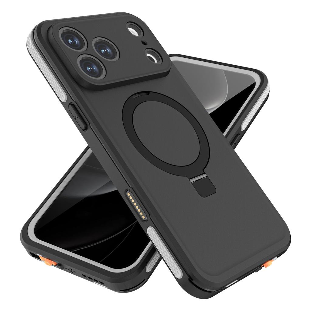 REDPEPPER Do iPhone 17 Pro Max Wodoodporne etui IP68 Kompatybilne z MagSafe Podpórka Tylna osłona telefonu