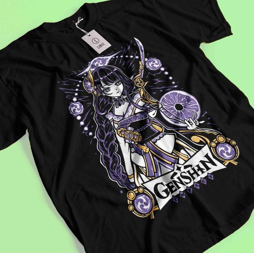 

Футболка Genshin Impact Сяо Футболка Горо Футболка Райдэн Сёгун Футболка Кли Тао Гань Юй 2XL