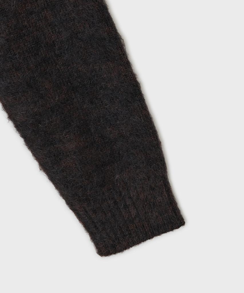 Belier Brushed Tom Cardigan - Black Brown