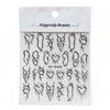 Self-Adhesive 5D Nail Stickers 5D Embossed Gold Silver Nail Art Stickers Adhesive Backing Embossed Design Nail Stickers
