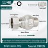 Full Copper Vertical Union Check Valve, Large Flow, Male/Female Thread, Anti-Backflow, Water Meter One-Way Valve, Water Pipe Backflow Preventer