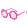 Funny Ocean Lens Children's Round Flower Sunglasses UV 400 Protection Retro Daisy Sun Shades for Girls Festival Party Eyewear