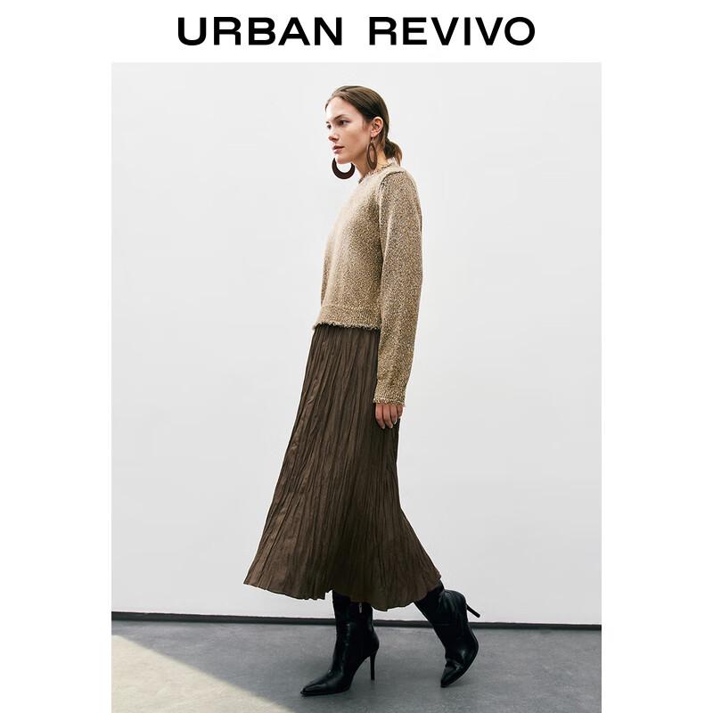 UR Women's Autumn/Winter Textured Knit Sweater