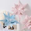 Realistic Pearl Christmas Flower 30cm Artificial Christmas Flowers New Year Gifts