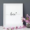 Canvas Painting Nordic Decor Pink Peony Flower Poster and Print Love Wall Art Floral Picture Bedroom