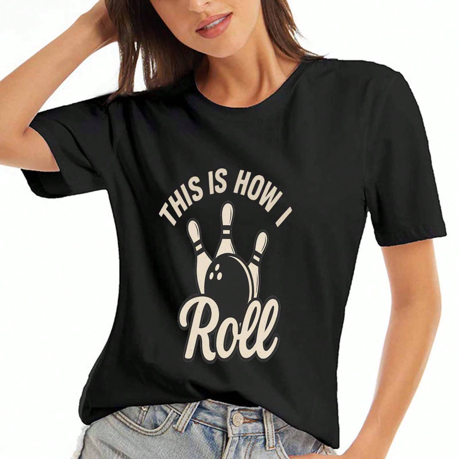 Bowling Pins unisex Cotton T Shirt, Pure Cotton Highquality Printing, Durable, Casual And Fashionable. Three Patterned Bowling Pins Make This T Shirt S разноцветный