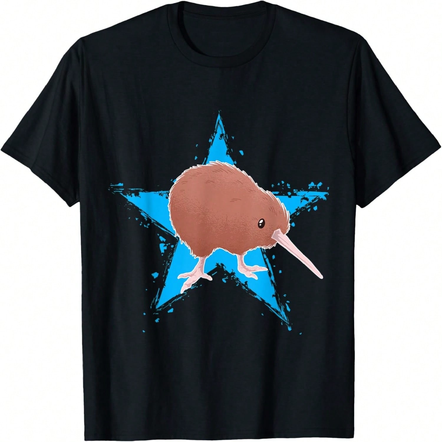 Kiwi Print With Landscape - Cute Kiwi Bird T-Shirt S разноцветный