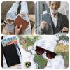 Yoeeco Passport Passport Zipper Passport Wallet for International Travel Brown Case, Anti-Skimming, Cover, Pocket, Holder, (Light V2)