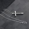 Retractable Square Toothpick Necklace Adjustable Length Metal Pocket Toothpick  Camping Tool