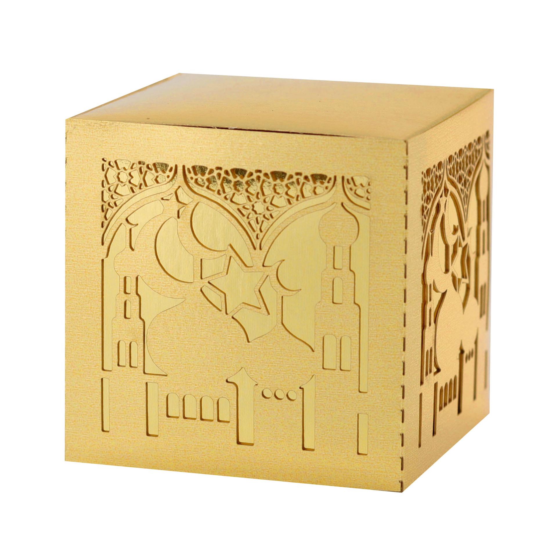 Middle East Moon Black Wedding Candy Box for Festival Party 5x5 CM