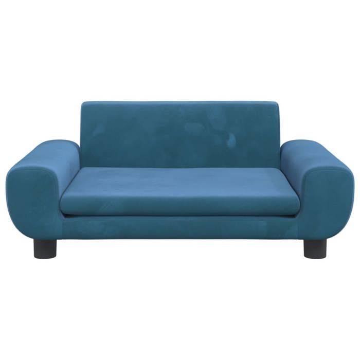 VidaXL Children's Sofa Blue 70x45x33 Cm Velvet, Mini Sofa, Mini Sofa Chair, Mini Sofa for Children, Sofa of 3196386