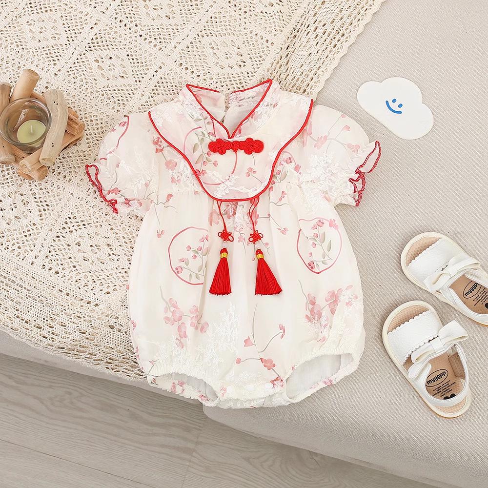 Baby Girl Summer Fashion Short-Sleeve Romper