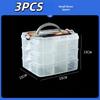 1/3 Stuks Sieraden Oorbellen Doos Container 15/18/24/28/30/36 Vakjes Transparante Plastic Compartiment Doos Schroef Gereedschap Opbergdozen