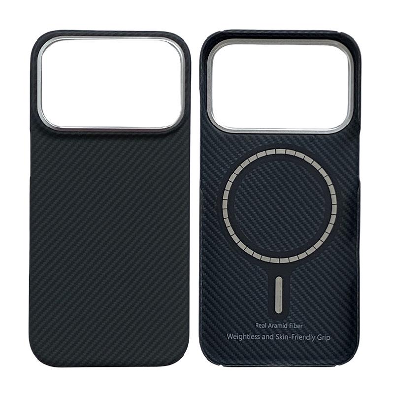 iPhone 17 Pro Kevlar Aramid Fiber Magnetic Case - Fingerprint Resistant