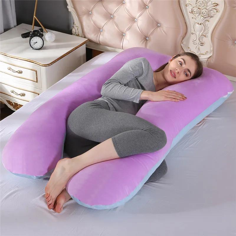 New Multifunctional Pregnant Women's Pillow Side Lying Pillow Detachable and Washable U-shaped Napping Pillow Cushion