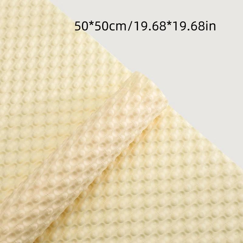 10Pcs 50*50Cm Tissue Paper Flower Bouquet Wrapping For Florist Wedding Birthday Party Gift Packing Decor Diy Crafts Dot Embossed