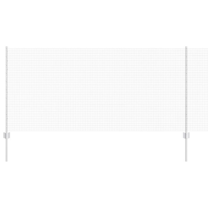 VidaXL Clôture en Fil Soudé avec 88 Piquets Argent 1x100 m Acier 3336427