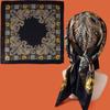 Women Custom  Scarf Printing Summer Square Satin Scarves Designer Square Silk Like Head Scarf for Hair Wrapping