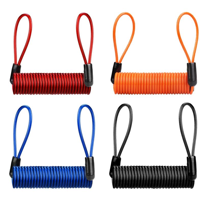 3.5mm Anti-Theft Spring Wire Rope Motorcycle Bike Lock Cable Lock Reminder Cable Theft Handlebar Scooter Disc Brake Lock