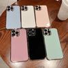 Luxury Electroplated Color Phone Case For Iphone 11 12 13 Pro Max Xs Xr Max 7 8 Plus Soft Lens Protection Silicone Back Cover