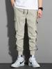 Men's Trendy Hip-Hop Loose-Fit Multi-Pocket Overalls - Korean Style Casual Skinny Pants