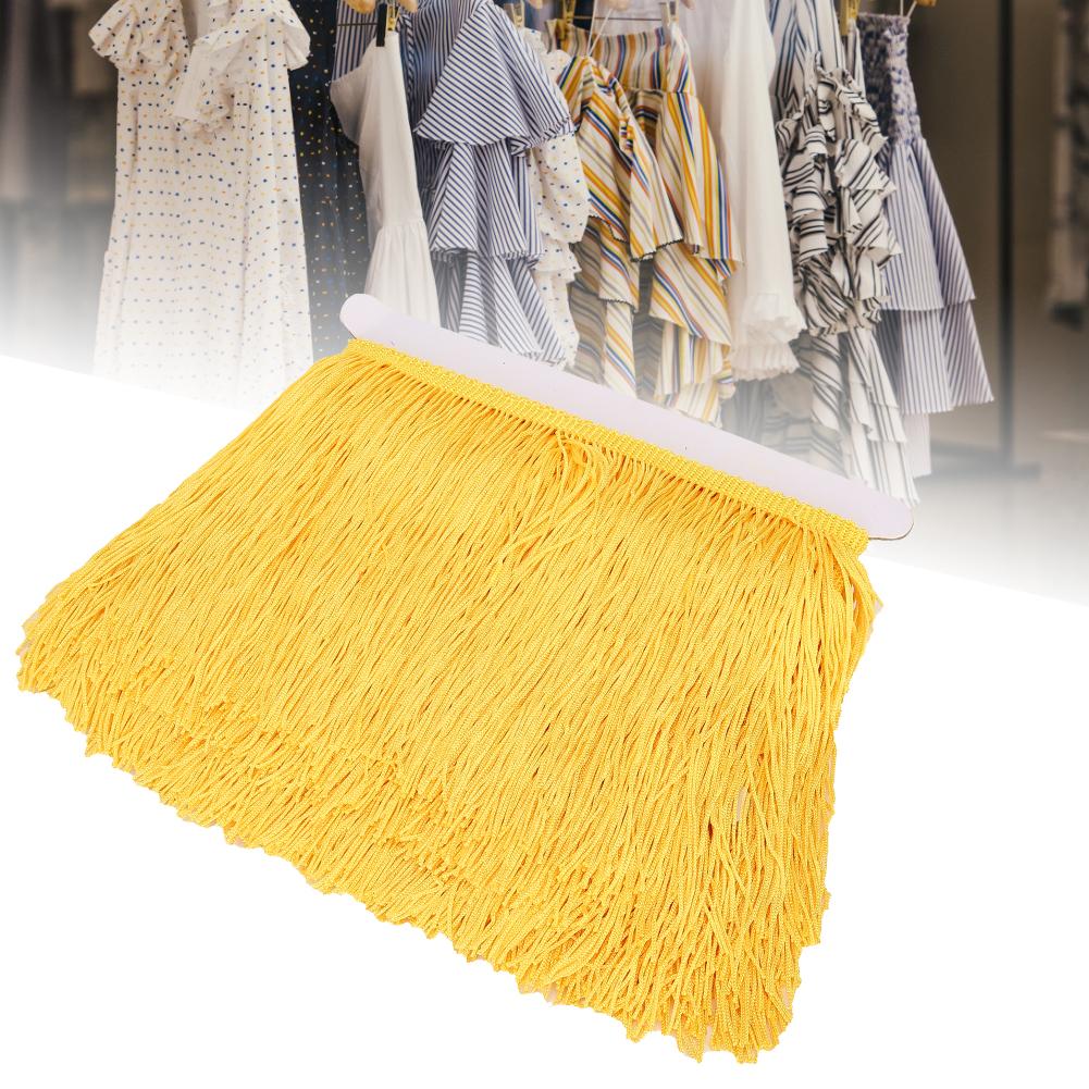 10yd 14cm Fringe Tassel Polyester Lace Trim Ribbon Sew Stage Clothing Curtain Garment Accessories