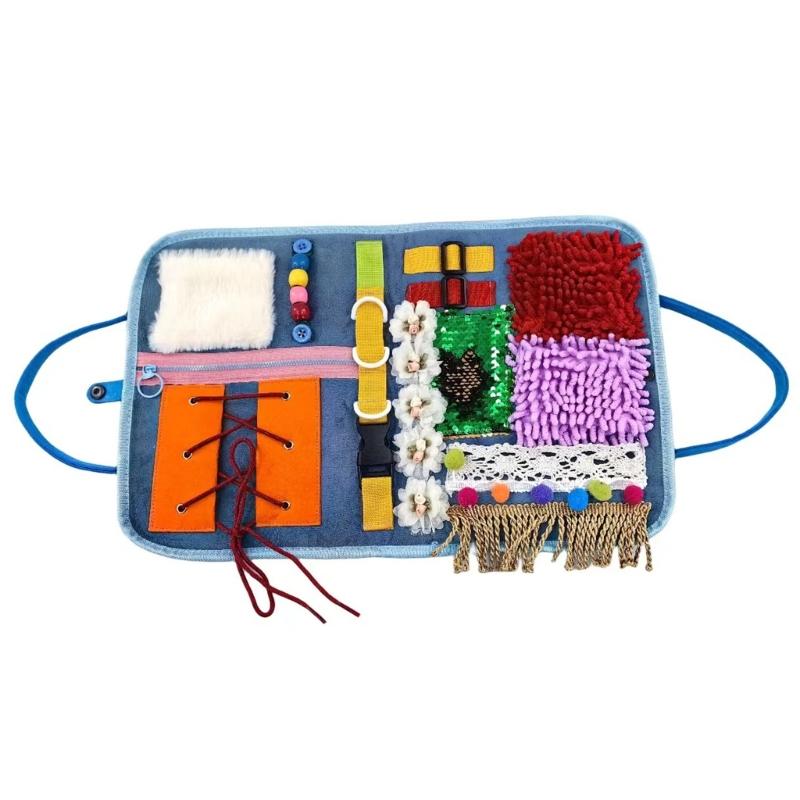 Dementia Blanket Fidgets Blanket with Dementia Alzheimers Practical Busy Blanket Sensory Toy for Elderly and Seniors 1
