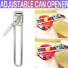 Adjustable Bottle Opener All-in-One Can Opener Stainless Steel All Jar Sizes Lid Twist Off for Weak Hands