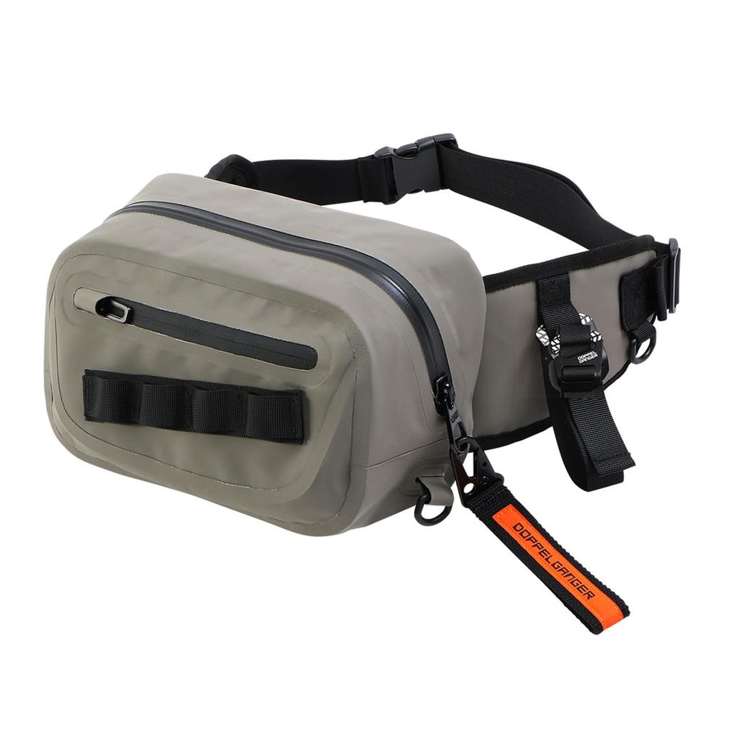 DOPPELGANGER DBT600 Tarpaulin Waist Bag with IPX6 Waterproof Foldable Drink and Glove Zipper, Holder, Holder.