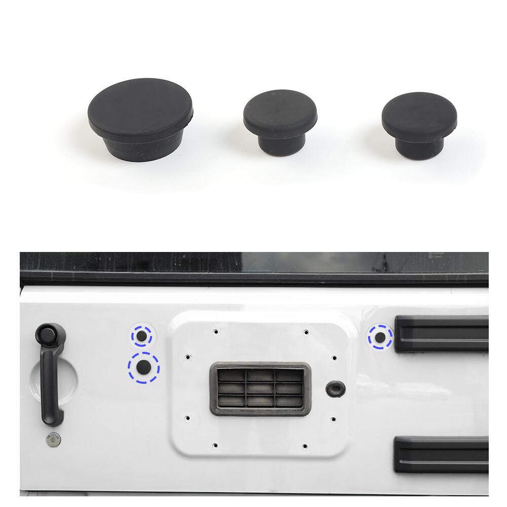 Tailgate Plug Set Spare Tire Carrier Delete Rubber For Jeep Wrangler JK 2007-17