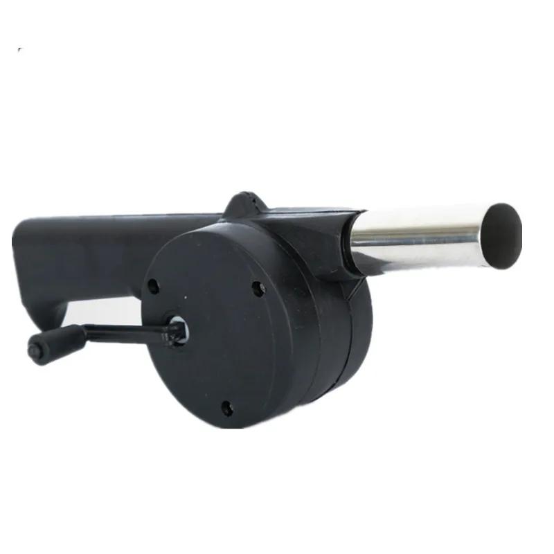1 Pcs Outdoor BBQ Fan Hand Crank Blower Portable BBQ Fire Bellows Tool Picnic Camping Accessories Outdoor Kitchen